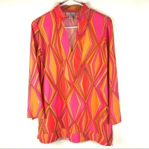 Jude Connally Chris Tunic Top Geometric Print
